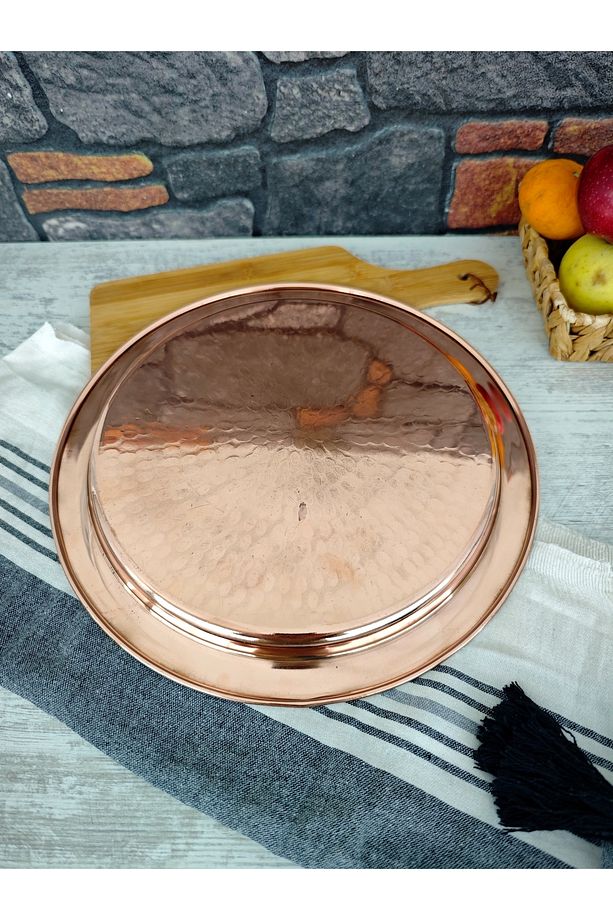 Künefe Tabağı, Künefe Tepsisi Bakır 32 Cm - 6