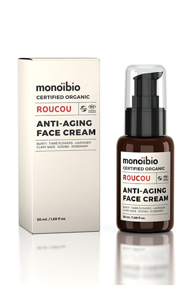 Roucou Yaşlanma Karşıtı Organik Yüz Bakım Kremi - Anti Aging Nemlendirici Vegan Yüz Kremi 50 ml - 5