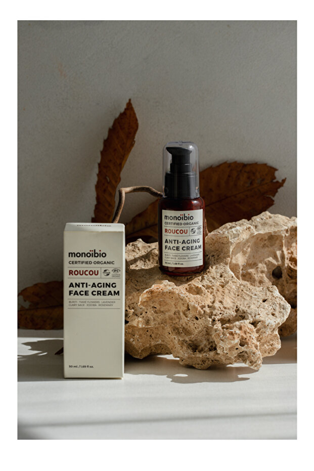 Roucou Yaşlanma Karşıtı Organik Yüz Bakım Kremi - Anti Aging Nemlendirici Vegan Yüz Kremi 50 ml - 7