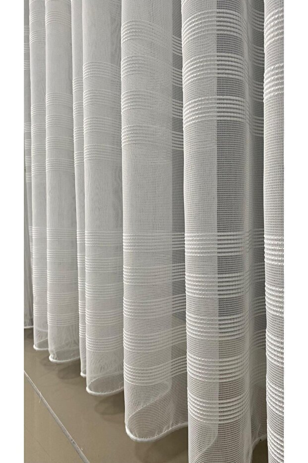 ÜÇ ÇİZGİ TÜL PERDE SIK PİLE - 1