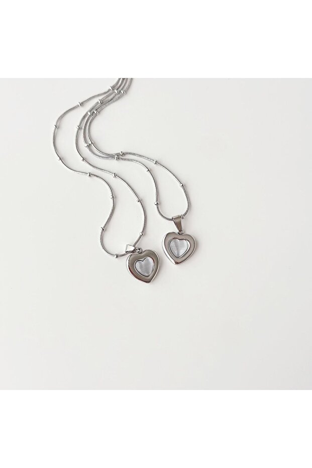 Lorei Gray Steel Necklace | Steel Necklace