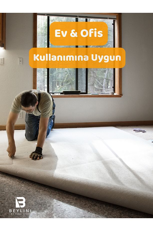 Halıfleks Zemin Yer Kaplama 3 mm Kalınlığında Rip Halı Duvardan Duvara Halıflex Organizasyon Davet - 4