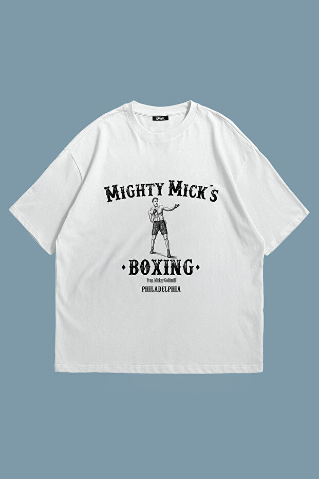 Mick Box Printed Unisex Oversize T-Shirt