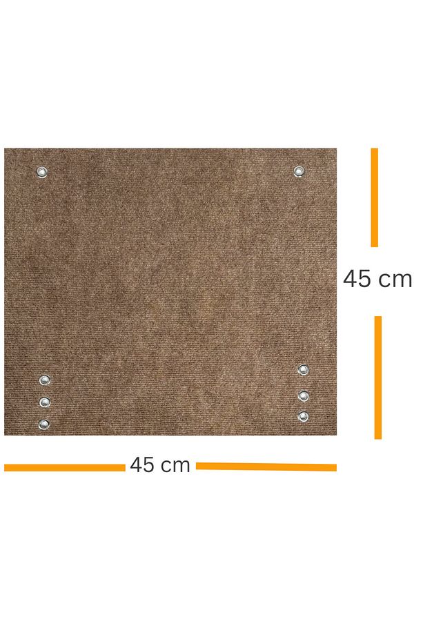 Dayanıklı Karavan Basamak Halısı  Kolay Temizlenebilir  Yırtılmaz Koruyucu Halı (45x45 - Deve Tüyü) - 5