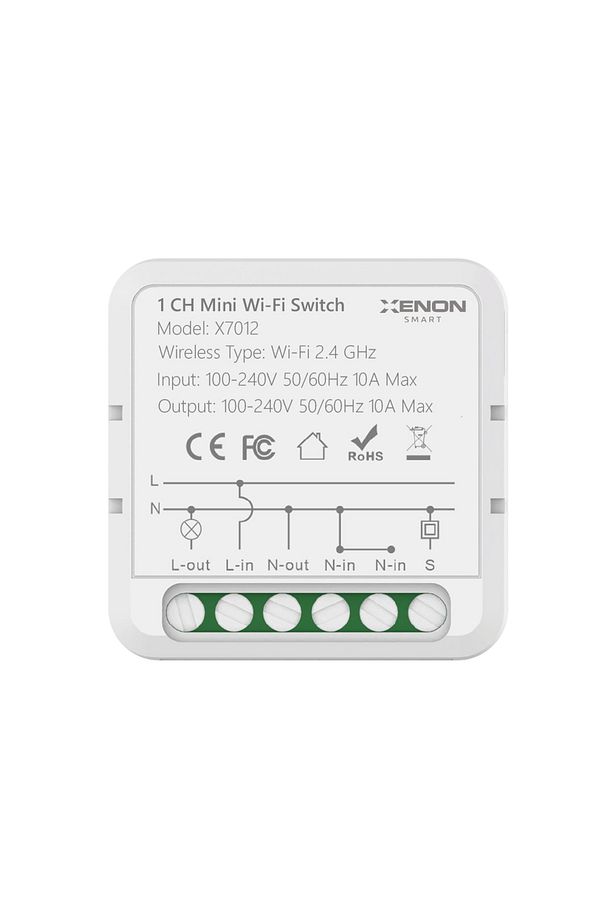 Akıllı Sıva Altı Tekli Anahtar Switch Mobil Uygulama Wi-Fi Bluetooth Uzaktan Kontrol X7012 - 1