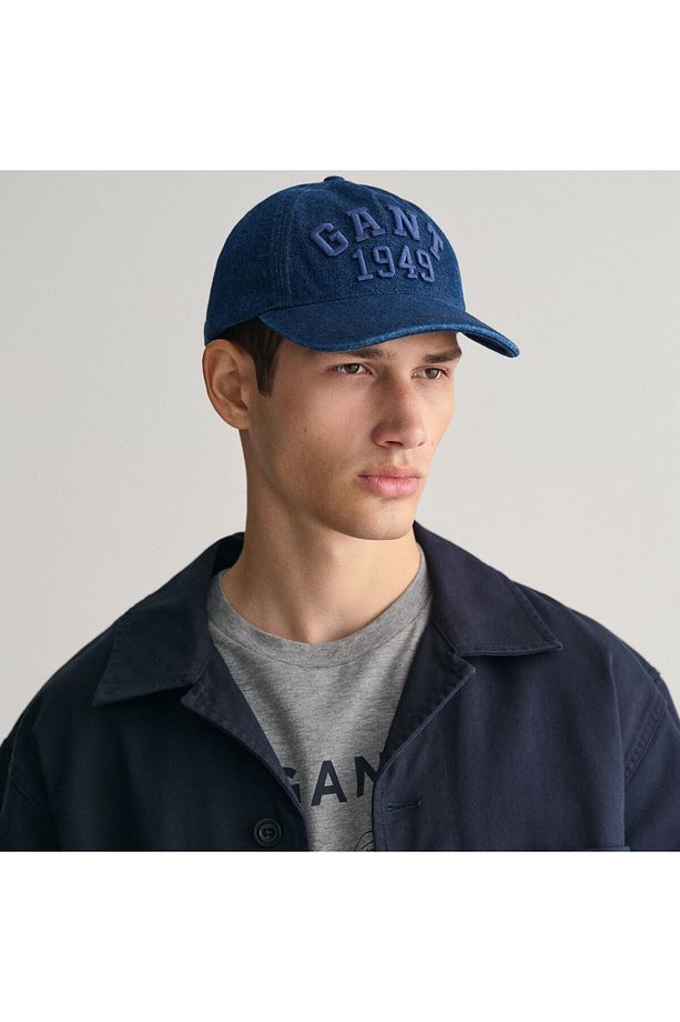 Unisex Mavi Logolu Şapka - 1