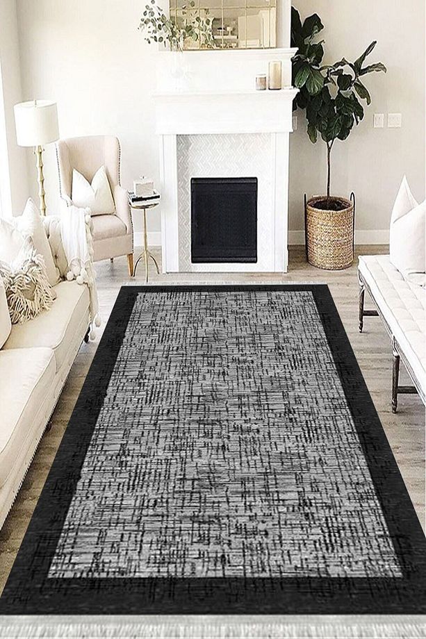 Doku Westa Kaymaz Tabanlı Yıkanabilir Antibakteriyel Dijital Baskı Doku Halı Kilim - 1