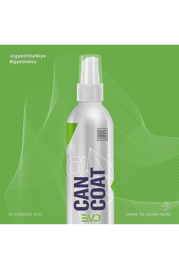 Gyeon Q² Cancoat Evo Hidrofobik Nano Seramik Kaplama Seti - 200 ml - 9h Oto Boya Koruma-su Itici - 2