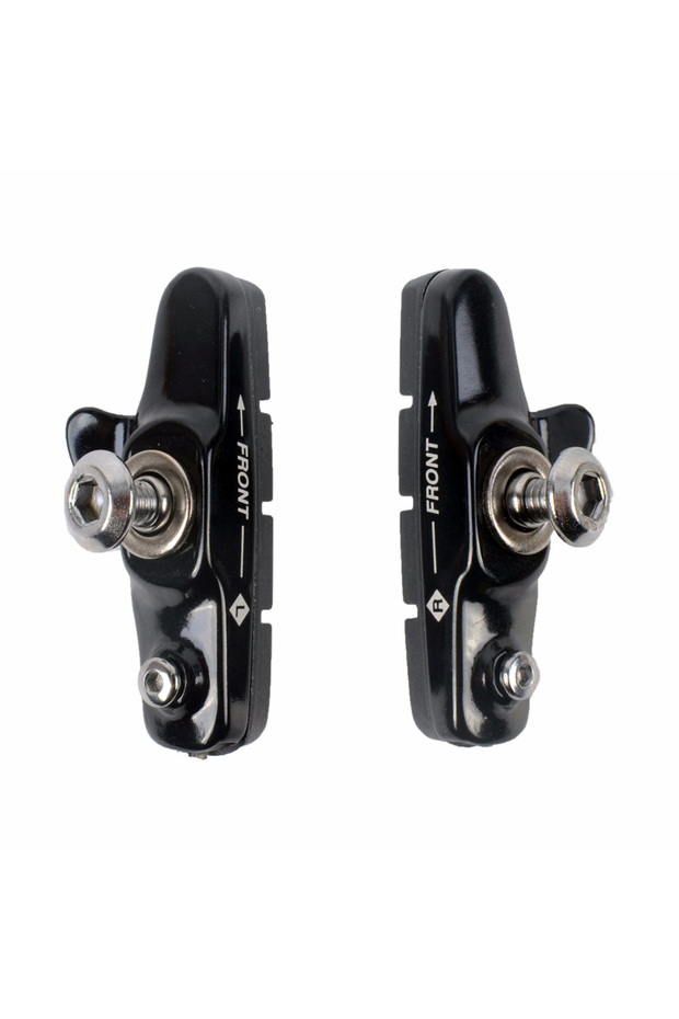 1 pair Black Road Bike Brake Shoes Pads C-Brake Shoes Light-Weight Aluminum Alloy Pads B