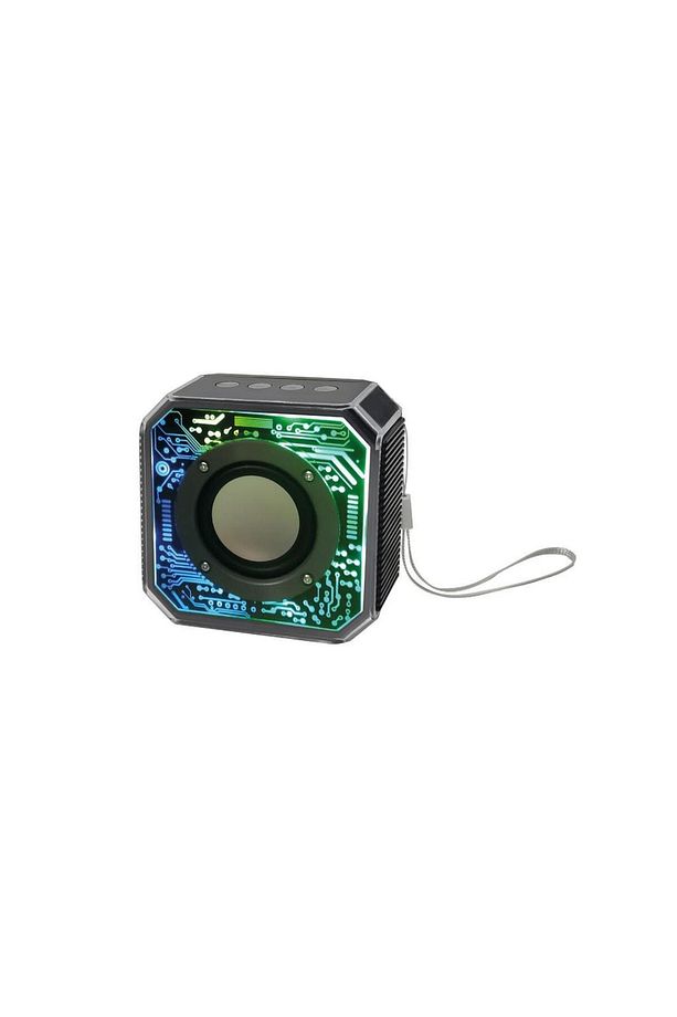 800 Mah Kablosuz 5.2 Ledli Taşınabilir Bluetooth Hoparlör Siyah Bts-86 - 1