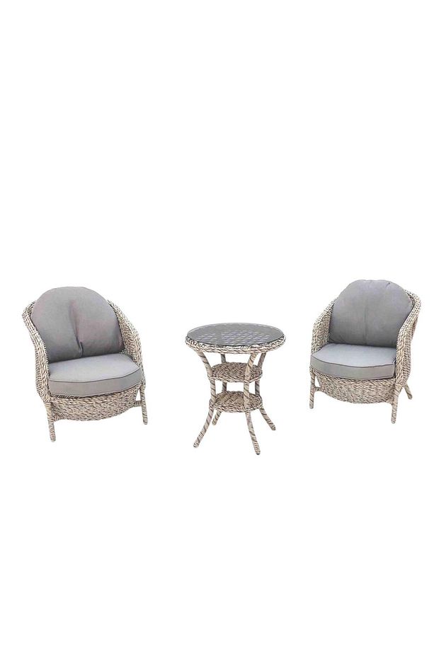 Conjunto Rattan Dedikodu Balkon Bahçe Takımı | 2+1 | Rehome - 3