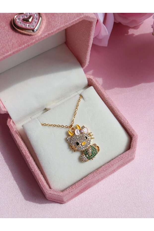 Hello Kitty Zodiac Necklace-Taurus