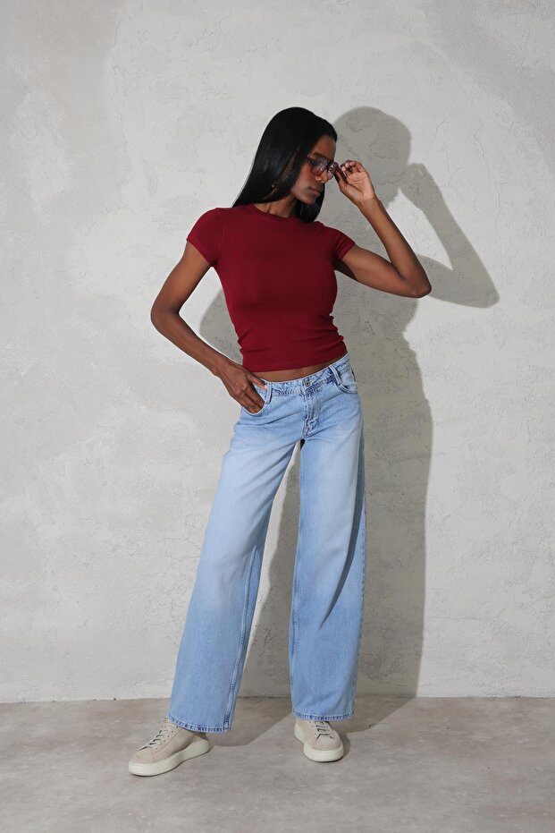 Bordo Soft Touch Bambu Basic Tişört - 2