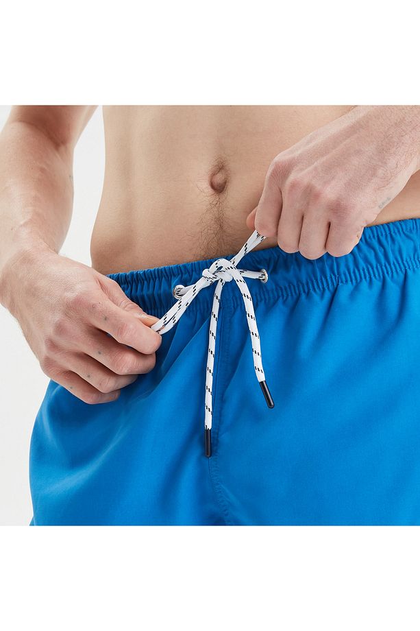 Erkek Mavi Regular Fit Deniz Şortu - 4