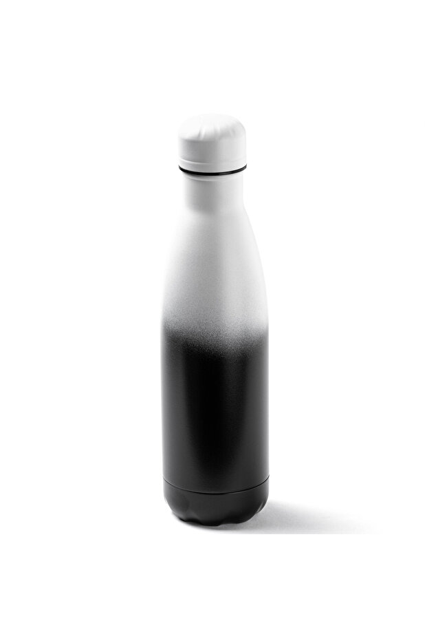 050-01-Black White Toggle Stainless Steel Bottle Thermos 500ml