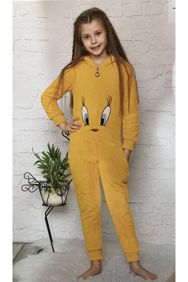 Çocuk Welsoft Tweety Tulum Pijama - 4