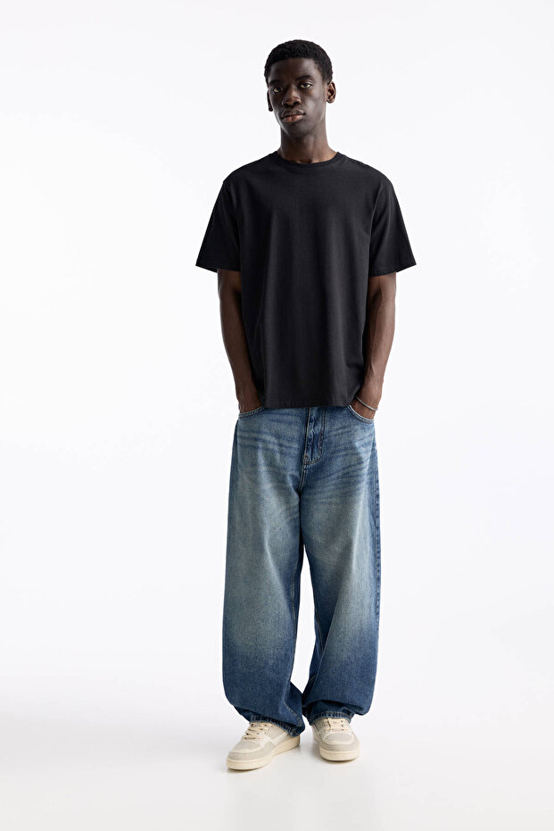 Basic kısa kollu pamuklu tişörtler - 2