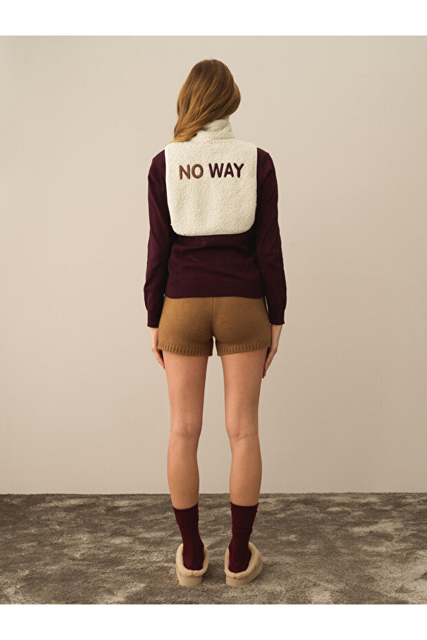 Kadın Ekru Regular Fit Yakalık - 4