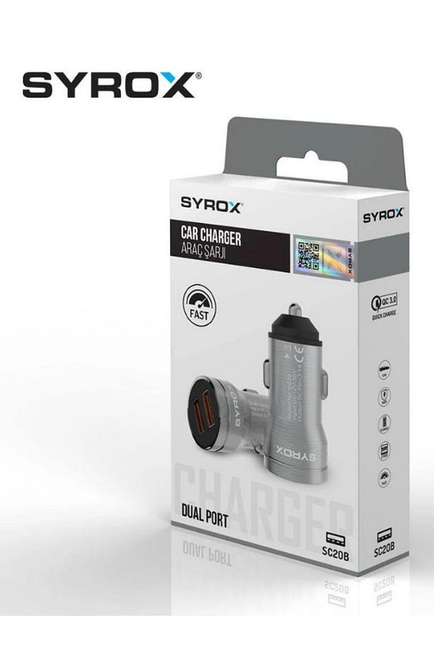 SC20B Araç Çakmaklık Şarj Aleti 3.1Amper Çift USB Giriş - 1