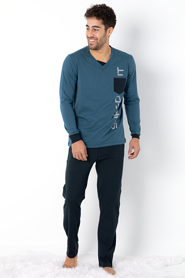 طقم بيجامة رجالي - 1
