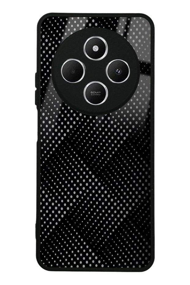 Xiaomi Redmi 14C Black and Gray Design Glossy Phone Case