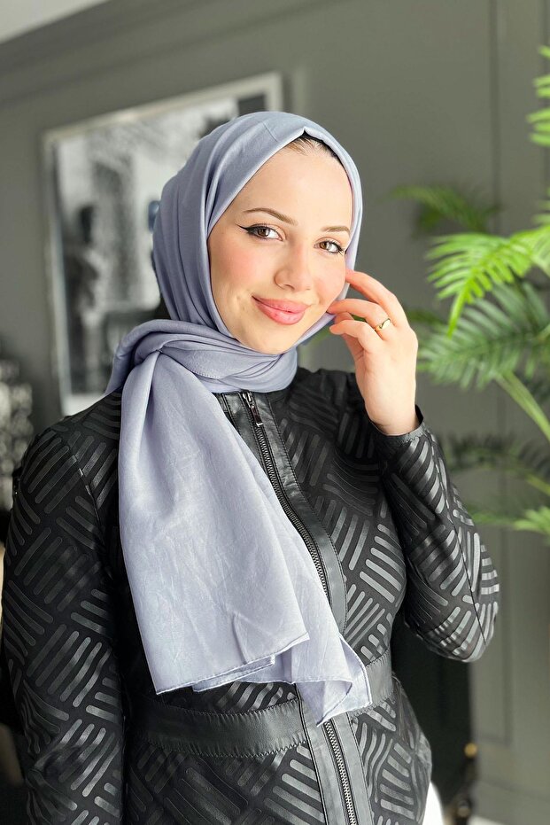 Bambu Kraş Şal - 6060700-971 - Gri - 1