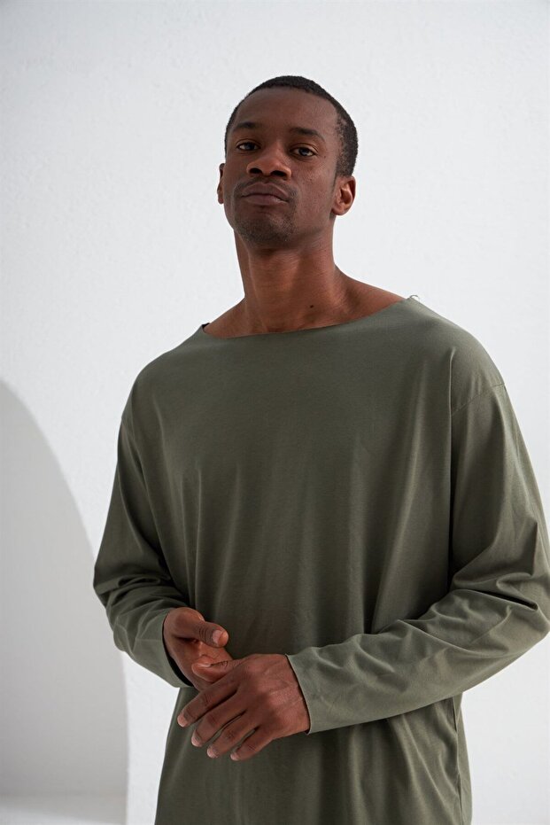 Dikişsiz Salaş Oversize Sweatshirt - 1