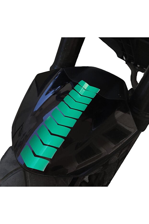 Arrow Design Fender Helmet Sticker Reflective, Fluorescent, Solid Colors Çınar Extreme