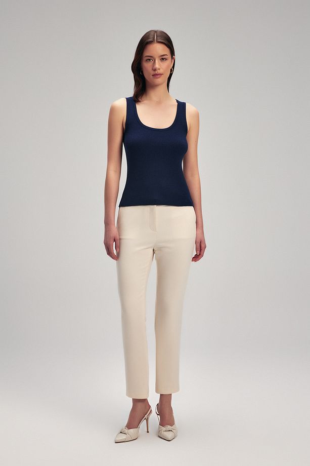 Basic Triko Bluz - 4