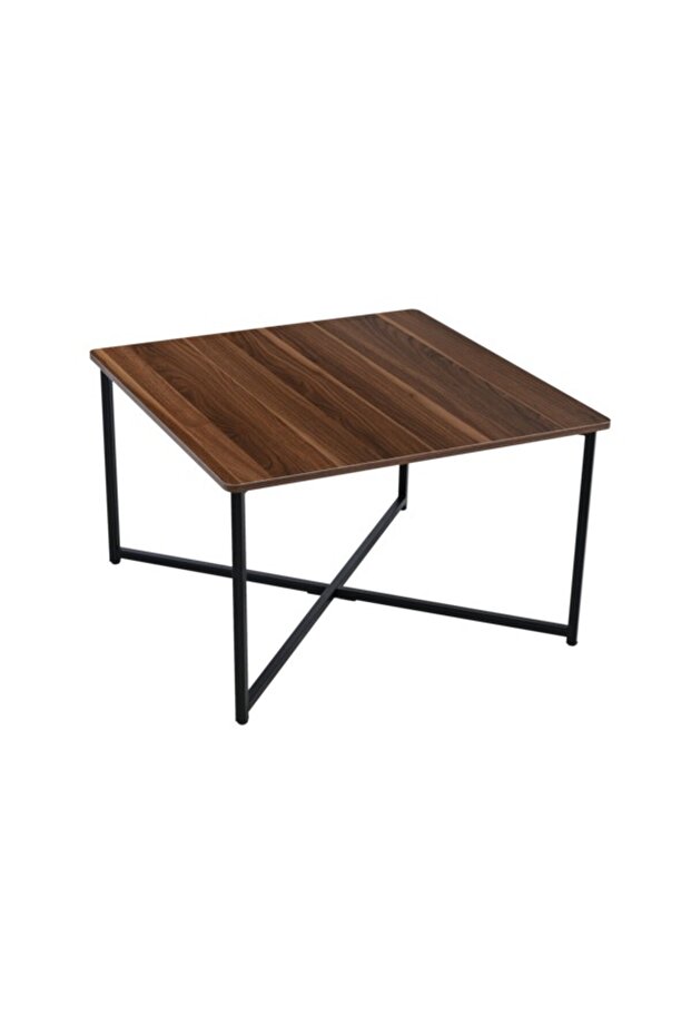 Melamine Top Square Shaped Table CJ-23103B WALNUT