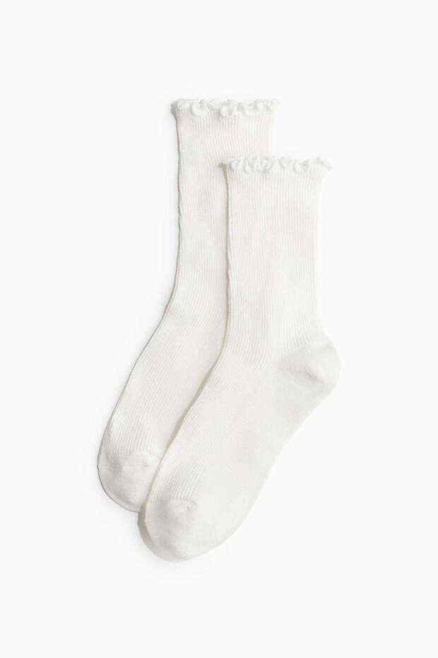 5-pack rib-knit socks - 1