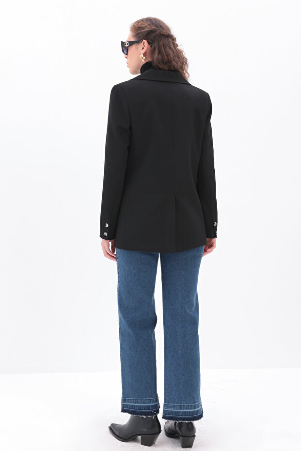 Kruvaze Blazer Ceket - 4