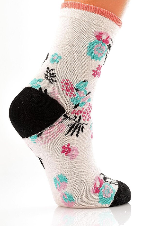 3lü Çiçekli Çorap - 7