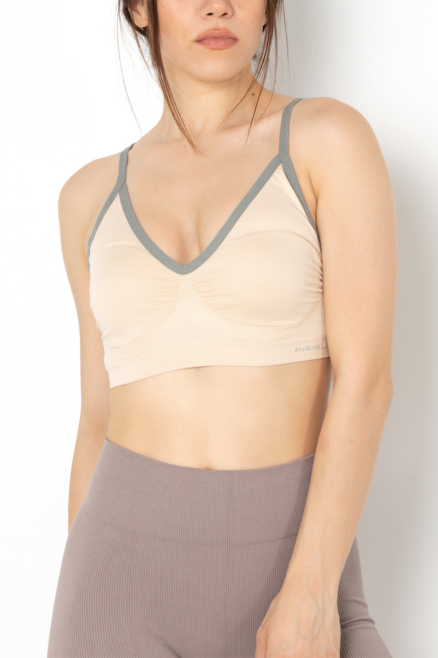 Seamless Dantel Detaylı Basic Büstiyer - 2