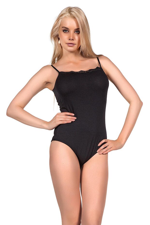 Modal Dantelli Çıtçıtlı Body - 3