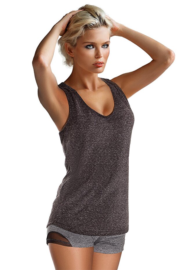 Kadın  Antrasit Tişört - 2