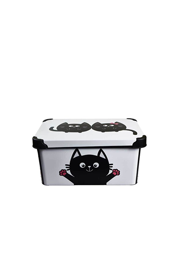 Style Box Meow Patterned 10 L Storage Box - 2