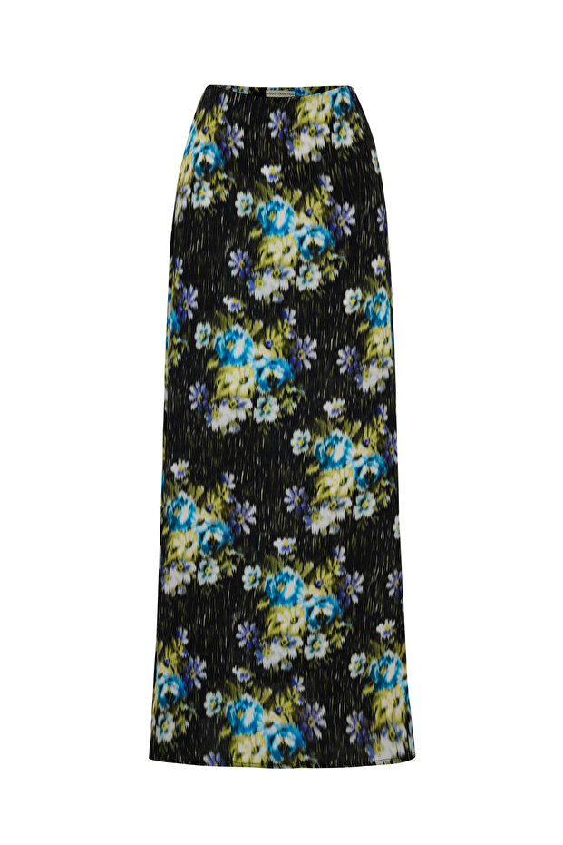 Printed Midi Skirt