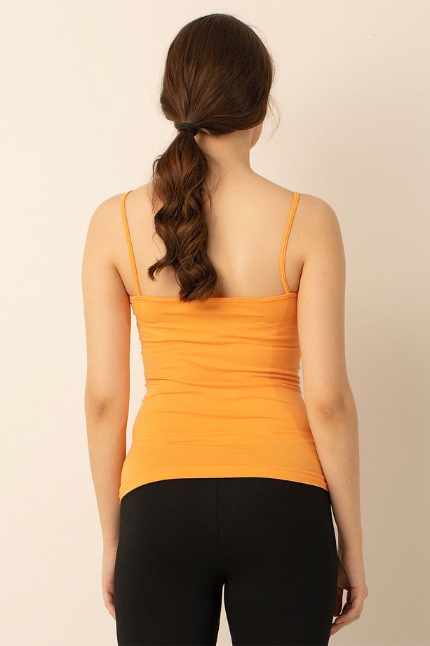 İnce Askılı Seamless Tişört - 7