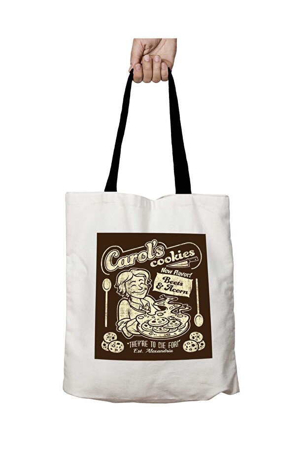 Carols the Walking Dead Shoulder Bag with Black Handles