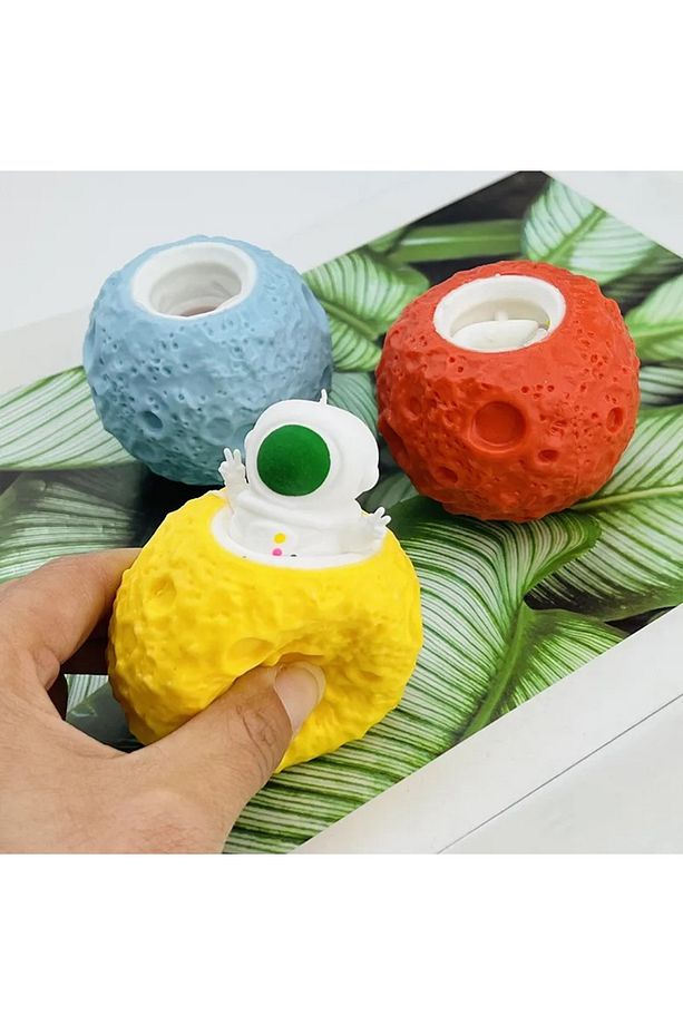 Stres giderme çıkma fırlayan astronot çocuk squishy sukuçi oyuncak - 1