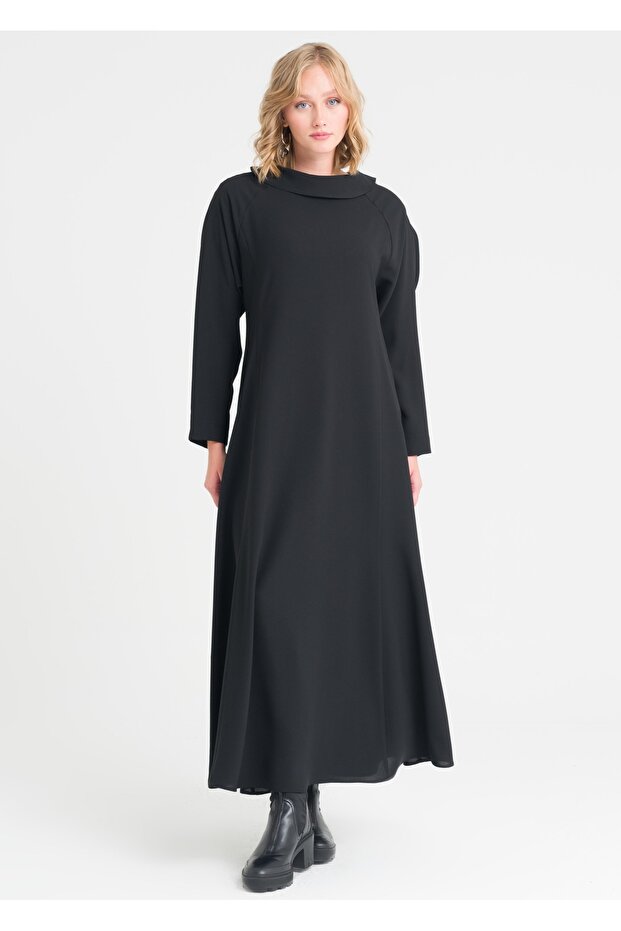 Reglan Kol Degaje Yaka Elbise - 6