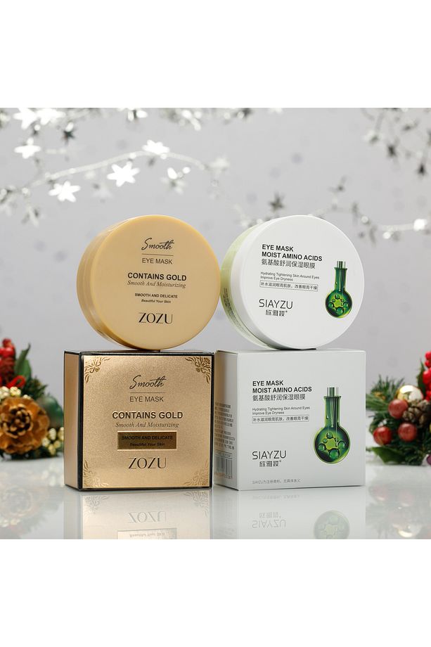 ® 2li Altın Hyalüronik Asit Kırışıklık Karşıtı Ve Amino Asit Aydınlatıcı Maske Seti - 3