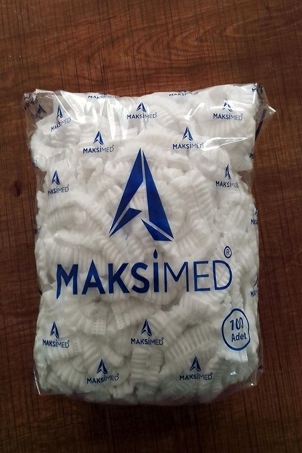 Beyaz 100lü Tela Bone Kullan At Tek Kullanımlık 100lü Bone - 3