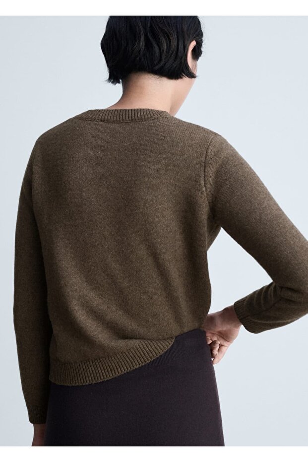 Uzun kollu yün kazak - 4