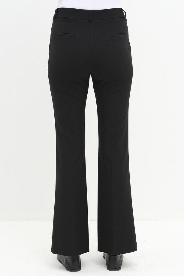 İspanyol Paça Basic Pantolon - Siyah - 6