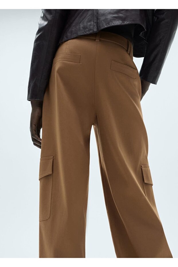 Pamuklu kargo pantolon - 8