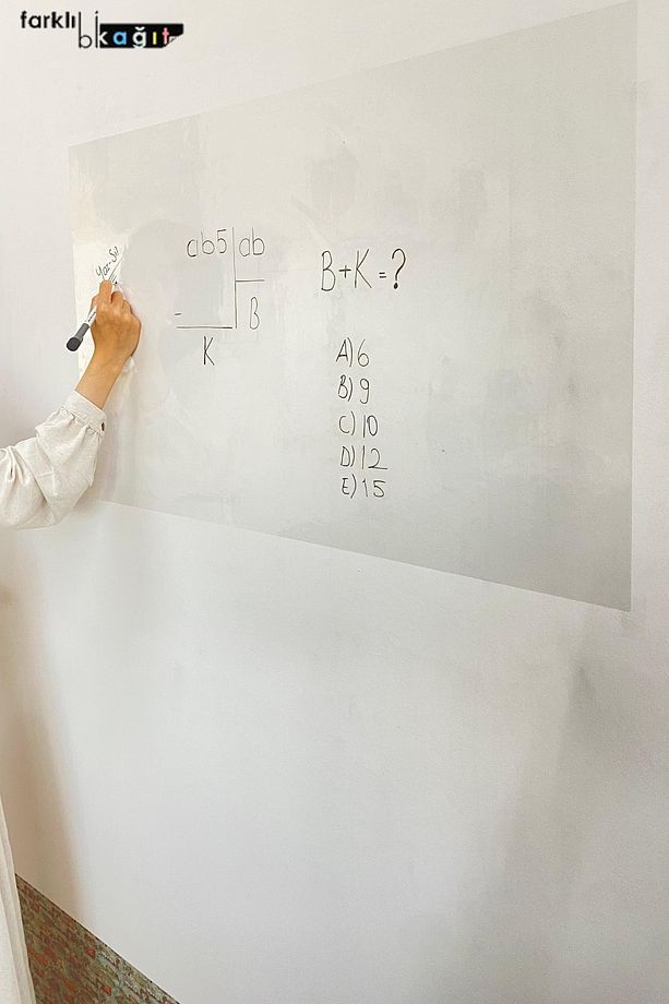 2 Adet 50x70 Pratik Şeffaf Akıllı Kağıt Tahta - 3