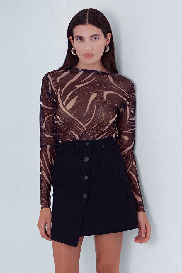 Laren Marble Bluz - 3