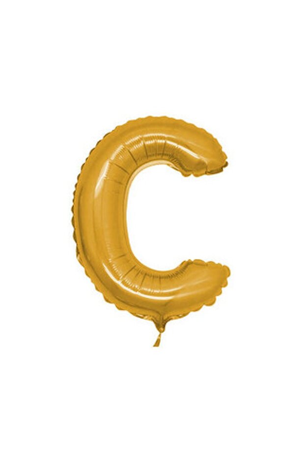 Foil Balloon Letter C Gold 40 Inc P1-